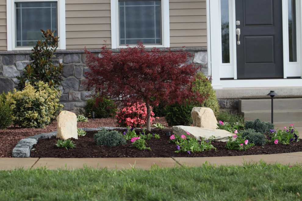 Landscape Planting, Lighting, and Using Red Tipple Stone by Holly Days Nursery & Landscaping - Photo 45
