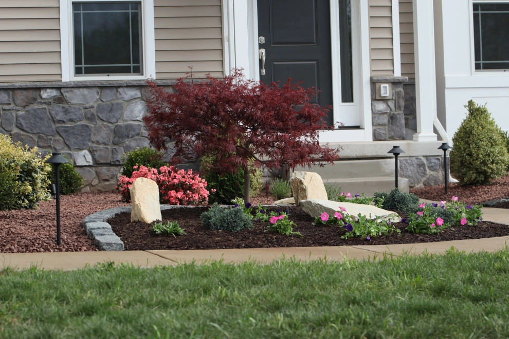 Landscape Planting, Lighting, and Using Red Tipple Stone by Holly Days Nursery & Landscaping - Photo 33