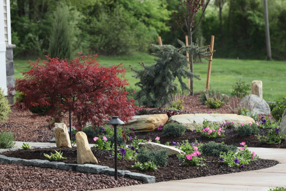 Landscape Planting, Lighting, and Using Red Tipple Stone by Holly Days Nursery & Landscaping - Photo 10