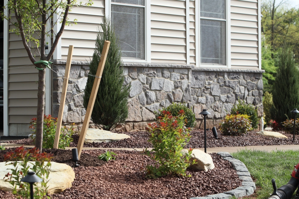 Landscape Planting, Lighting, and Using Red Tipple Stone by Holly Days Nursery & Landscaping - Photo 36