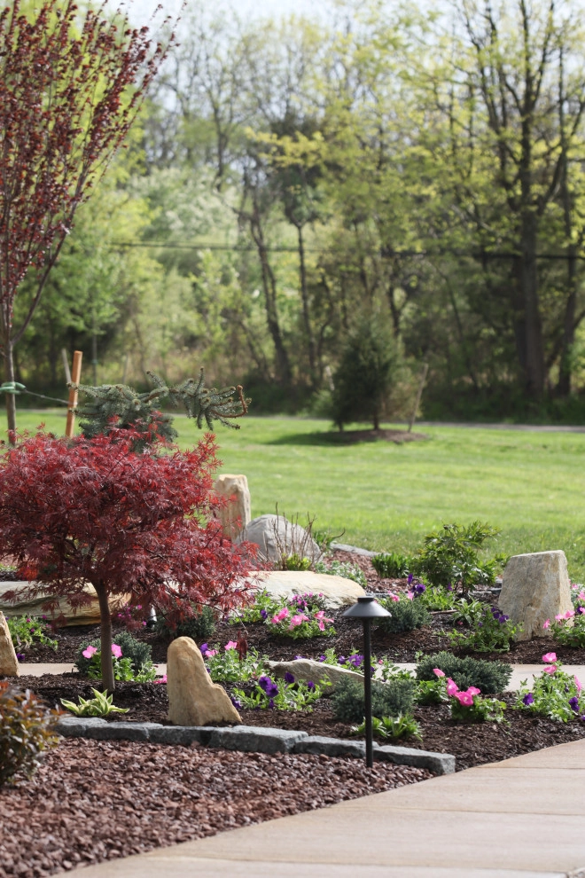 Landscape Planting, Lighting, and Using Red Tipple Stone by Holly Days Nursery & Landscaping - Photo 11