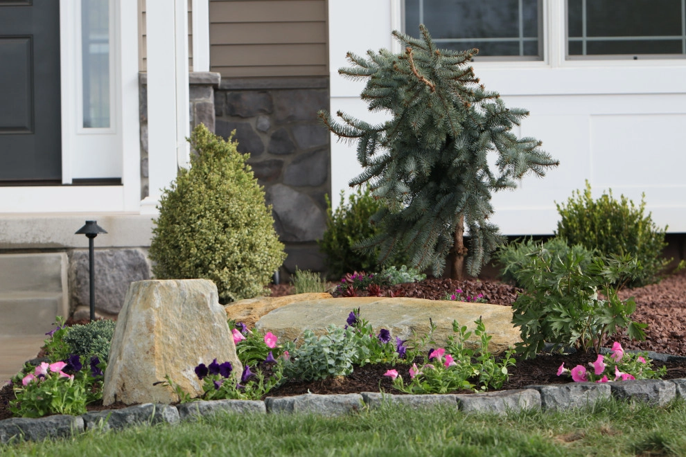 Landscape Planting, Lighting, and Using Red Tipple Stone by Holly Days Nursery & Landscaping - Photo 42