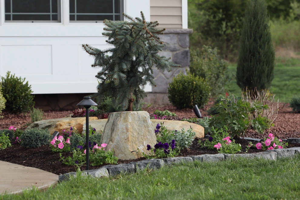 Landscape Planting, Lighting, and Using Red Tipple Stone by Holly Days Nursery & Landscaping - Photo 32