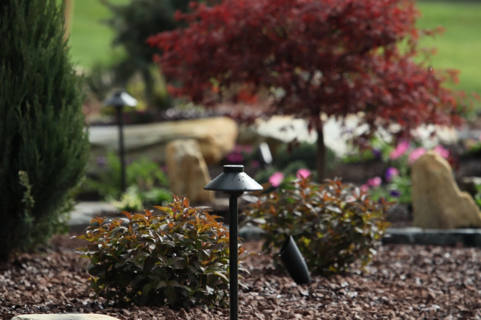 Landscape Planting, Lighting, and Using Red Tipple Stone by Holly Days Nursery & Landscaping - Photo 29