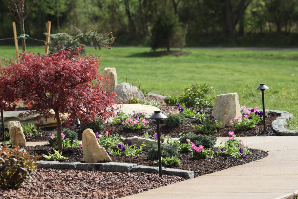 Landscape Planting, Lighting, and Using Red Tipple Stone by Holly Days Nursery & Landscaping - Photo 38