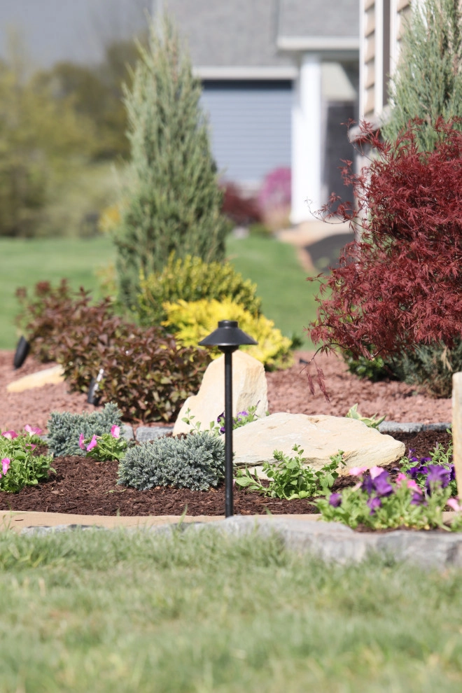 Landscape Planting, Lighting, and Using Red Tipple Stone by Holly Days Nursery & Landscaping - Photo 19