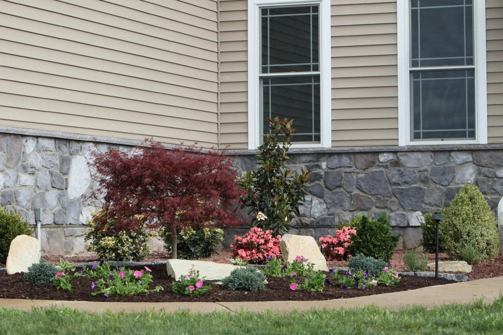 Landscape Planting, Lighting, and Using Red Tipple Stone by Holly Days Nursery & Landscaping - Photo 37