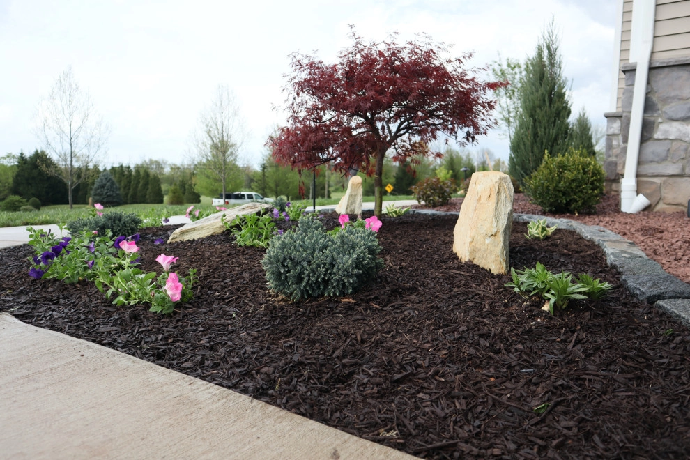 Landscape Planting, Lighting, and Using Red Tipple Stone by Holly Days Nursery & Landscaping - Photo 6