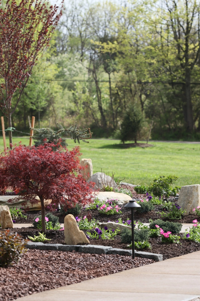 Landscape Planting, Lighting, and Using Red Tipple Stone by Holly Days Nursery & Landscaping - Photo 14