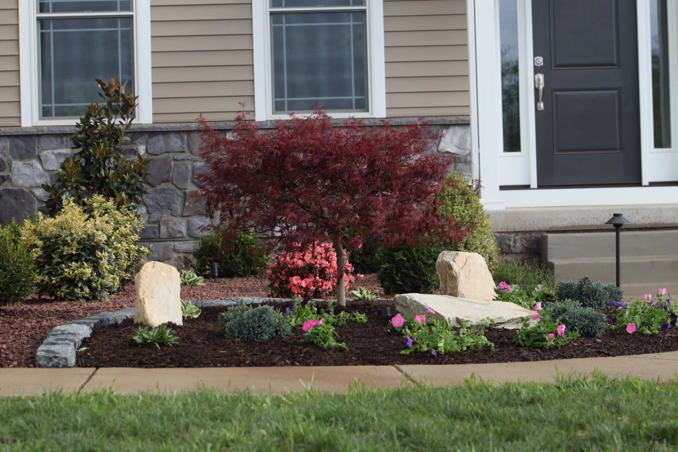 Landscape Planting, Lighting, and Using Red Tipple Stone by Holly Days Nursery & Landscaping - Photo 9