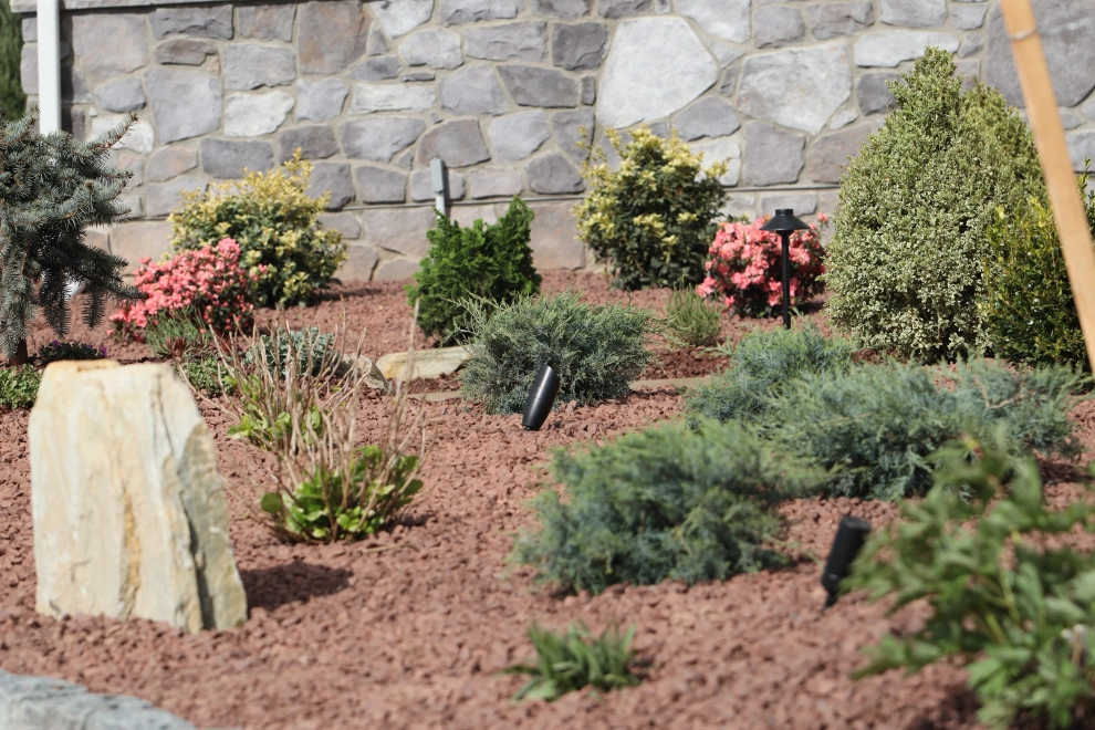 Landscape Planting, Lighting, and Using Red Tipple Stone by Holly Days Nursery & Landscaping - Photo 4