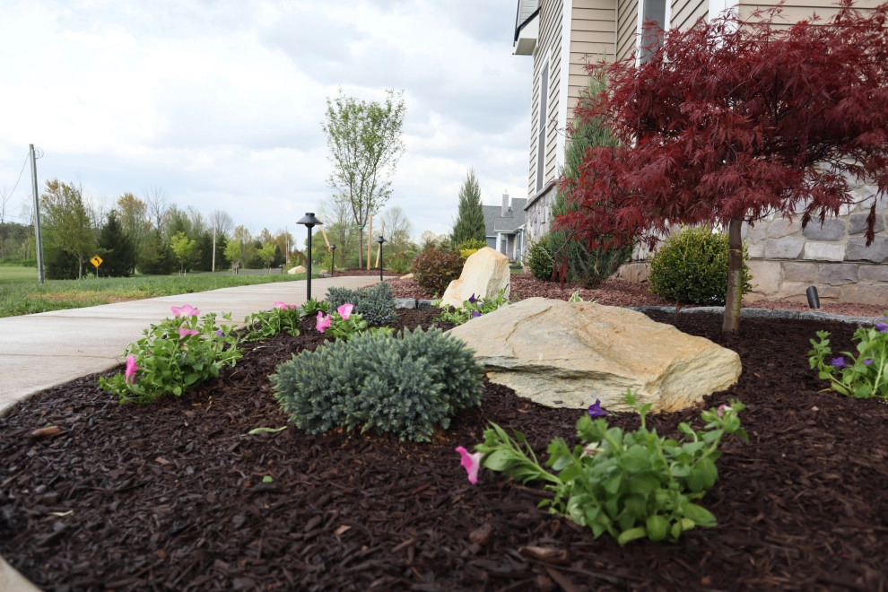 Landscape Planting, Lighting, and Using Red Tipple Stone by Holly Days Nursery & Landscaping - Photo 24