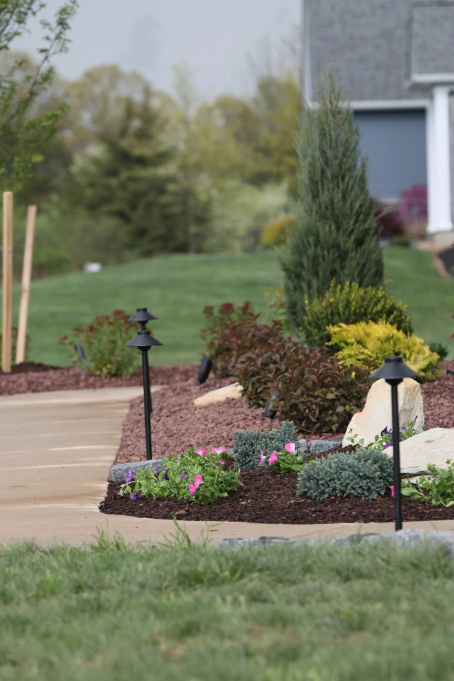 Landscape Planting, Lighting, and Using Red Tipple Stone by Holly Days Nursery & Landscaping - Photo 41
