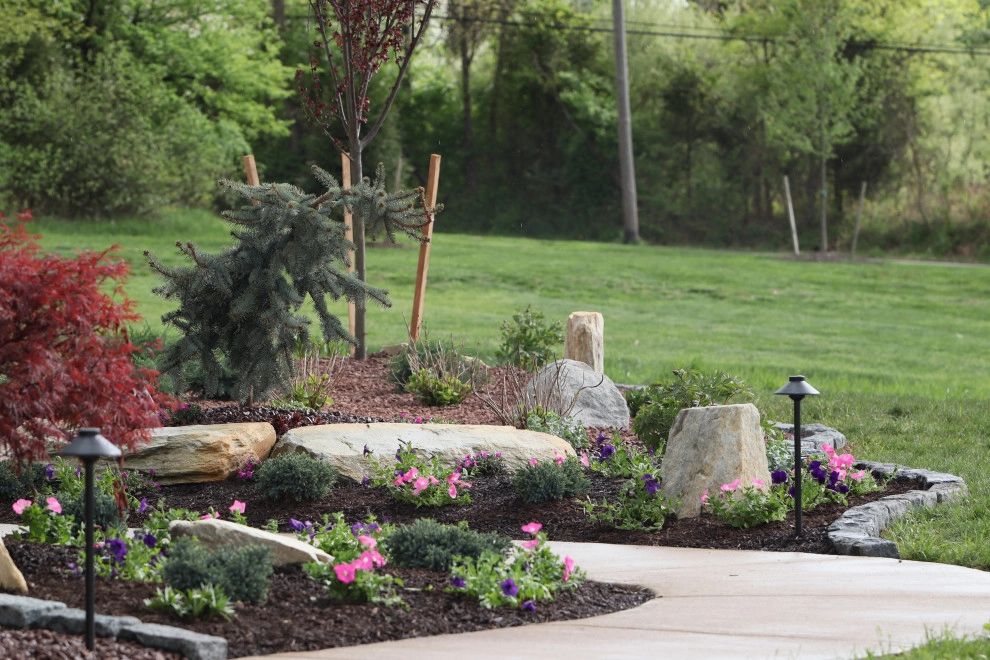 Landscape Planting, Lighting, and Using Red Tipple Stone by Holly Days Nursery & Landscaping - Photo 5