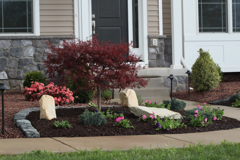 Landscape Planting, Lighting, and Using Red Tipple Stone by Holly Days Nursery & Landscaping - Photo 25