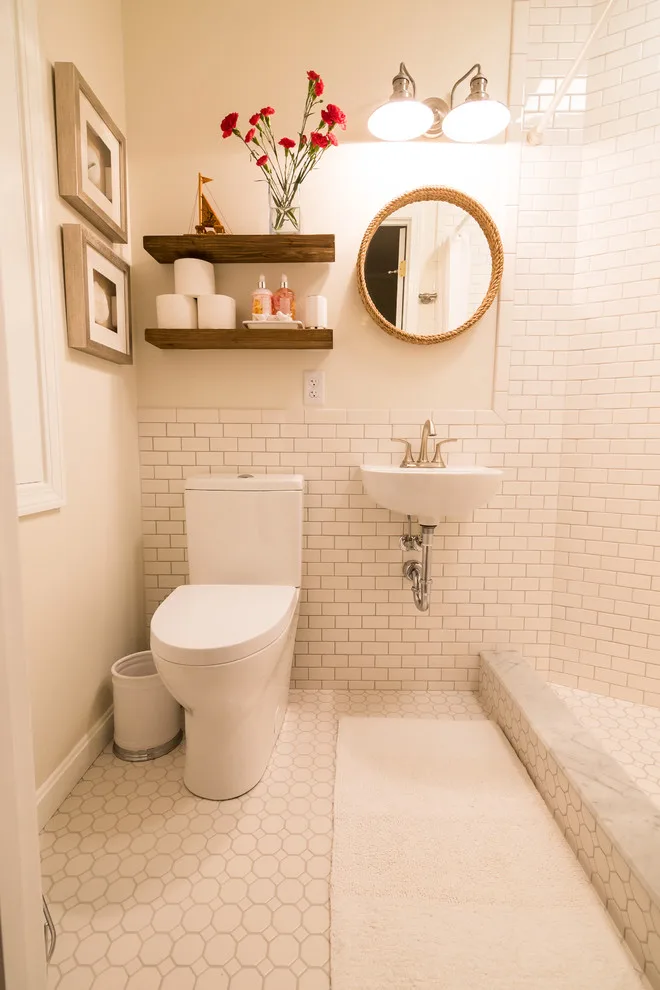 Laundry Space Converted into Extra Bathroom by MCM Interior Design - Photo 5
