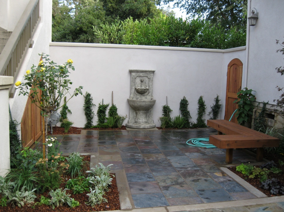 Backyard Retreat with Custom Arbor & Water Feature by Hortus Design Sustainable Landscapes - Photo 2
