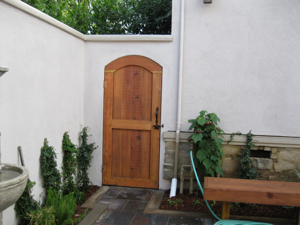 Backyard Retreat with Custom Arbor & Water Feature by Hortus Design Sustainable Landscapes - Photo 5