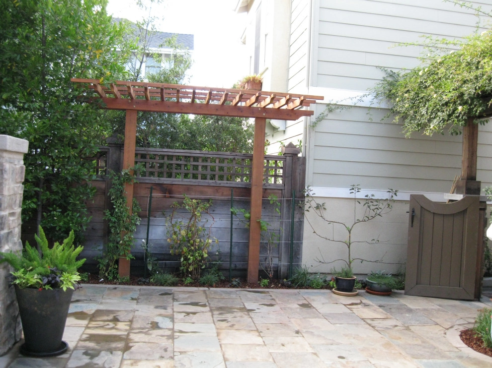 Backyard Retreat with Custom Arbor & Water Feature by Hortus Design Sustainable Landscapes - Photo 3