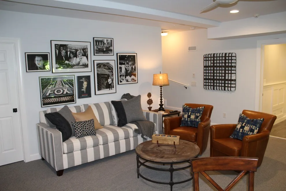 Entertainment and Game Room in the Basement by Brian H Murray Interior Design - Photo 5
