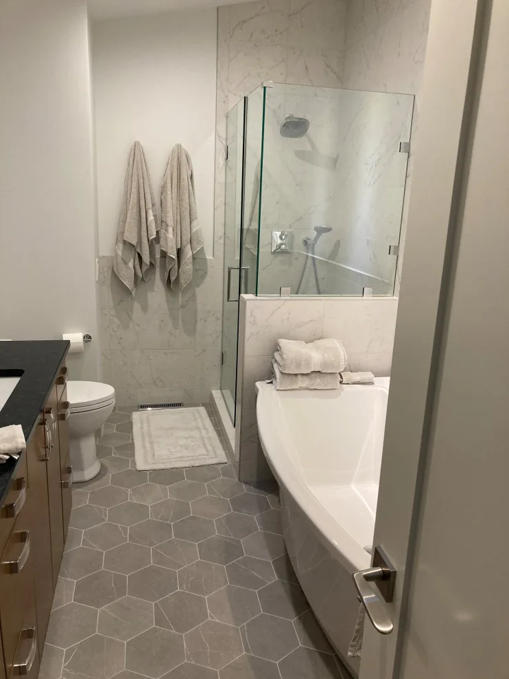 Restroom Renovation by K LINN Interiors - Photo 2