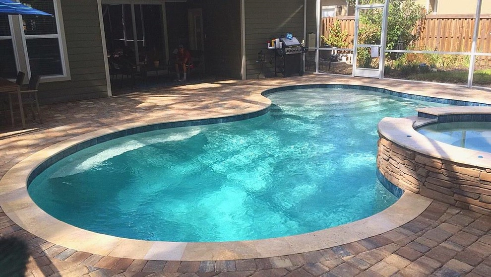Pool Deck and Spa Project by Hyer Quality Hardscape & Landscape - Photo 3