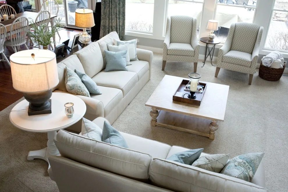 Midwest Coastal Contemporary Living Room by Becca Robbins Interior Design - Photo 7