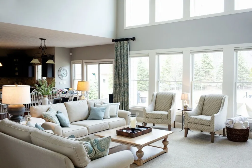 Midwest Coastal Contemporary Living Room by Becca Robbins Interior Design - Photo 2