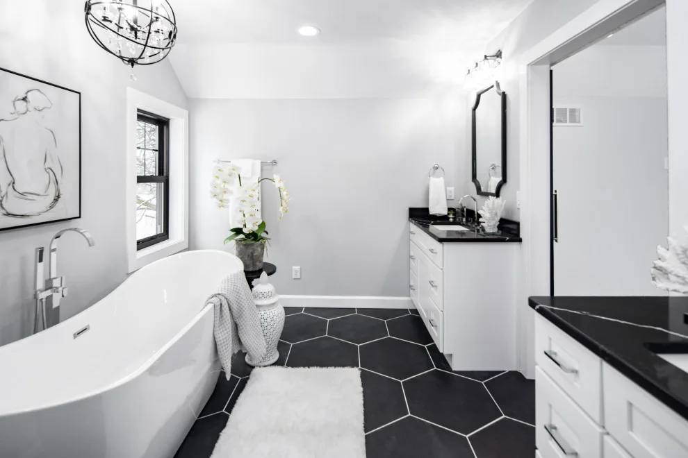 Monochrome Contemporary Elegance with Green Highlights by Flourish Interiors By Vanessa C Smith - Photo 15