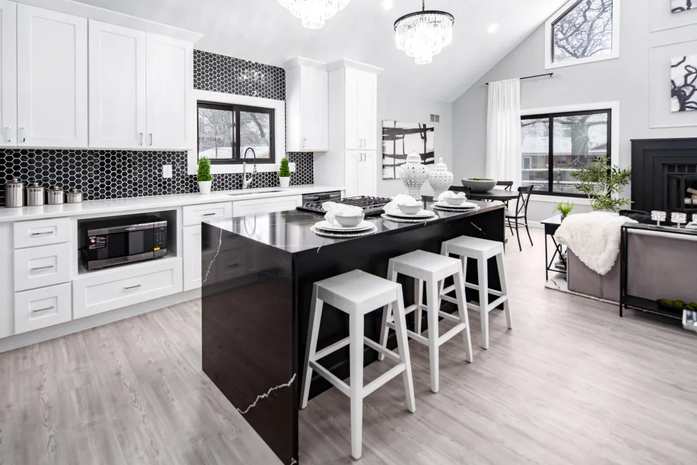 Monochrome Contemporary Elegance with Green Highlights by Flourish Interiors By Vanessa C Smith - Photo 20
