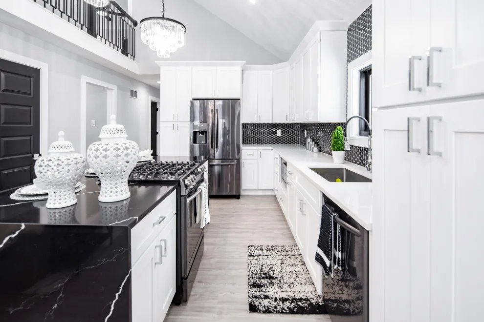 Monochrome Contemporary Elegance with Green Highlights by Flourish Interiors By Vanessa C Smith - Photo 8