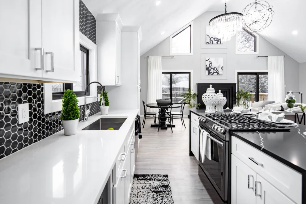 Monochrome Contemporary Elegance with Green Highlights by Flourish Interiors By Vanessa C Smith - Photo 28