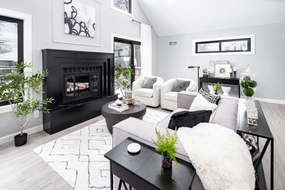 Monochrome Contemporary Elegance with Green Highlights by Flourish Interiors By Vanessa C Smith - Photo 14