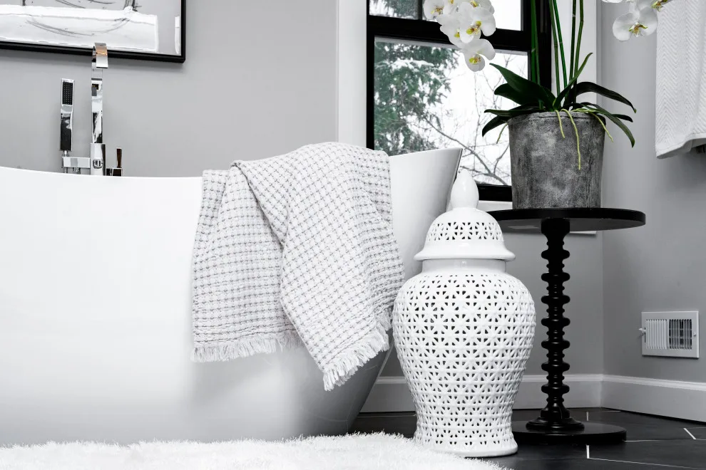 Monochrome Contemporary Elegance with Green Highlights by Flourish Interiors By Vanessa C Smith - Photo 25