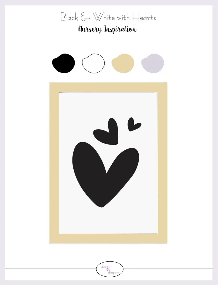 Monochrome Hearts Nursery by Interiors By SarahRose - Photo 2