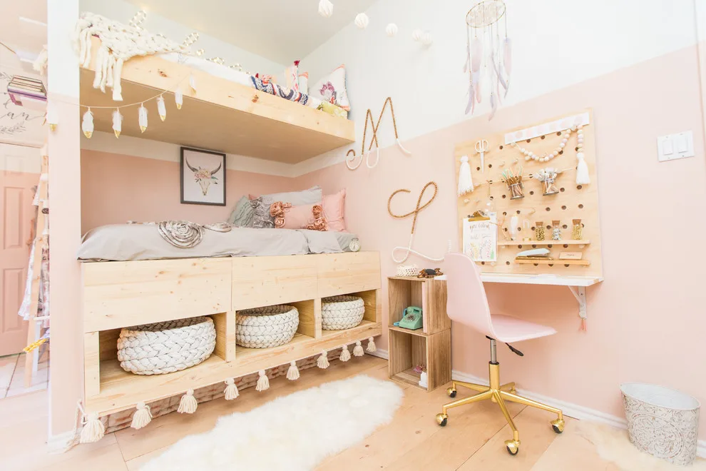 Scandinavian Boho Girls' Room by Urbanology Designs - Photo 11
