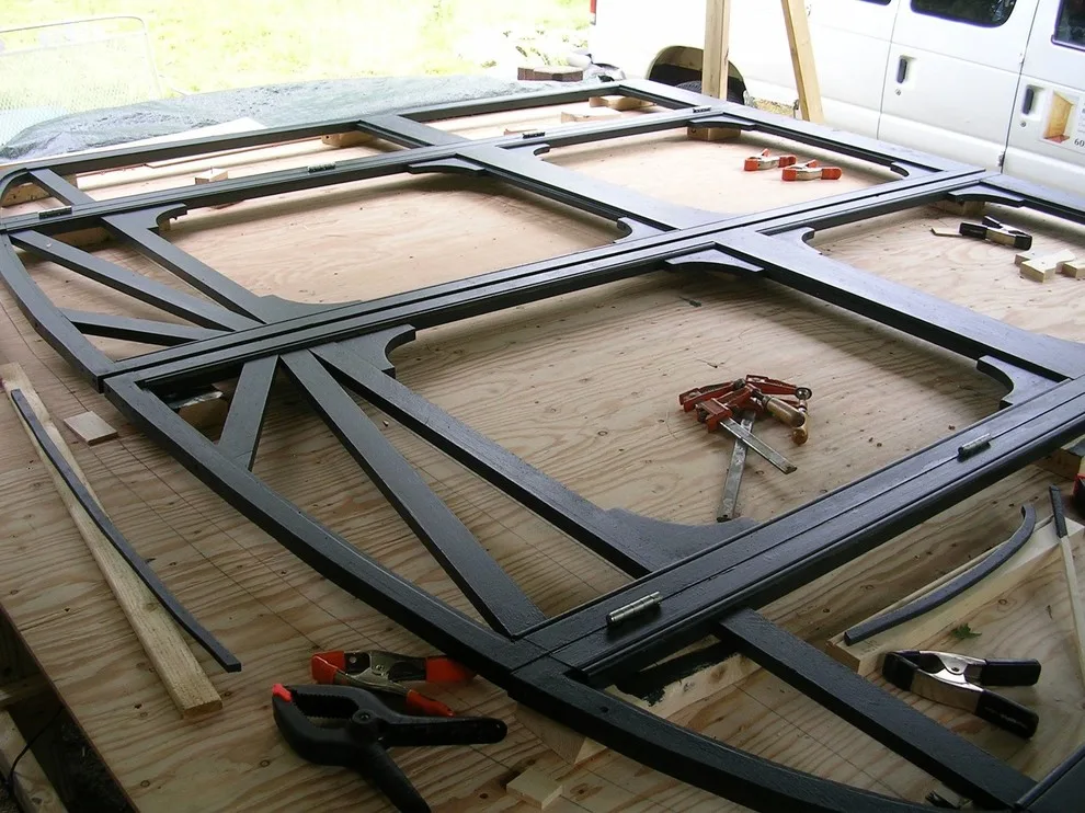 Curved screen doors for a barn extension by Butler Restorations LLC - Photo 6