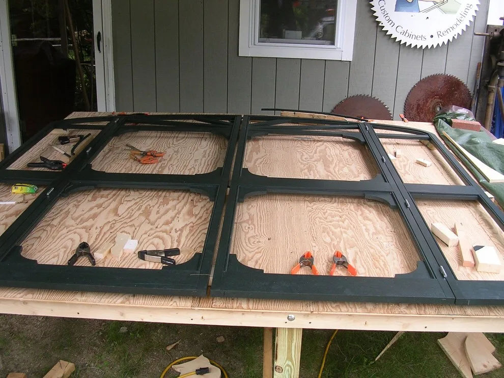 Curved screen doors for a barn extension by Butler Restorations LLC - Photo 5