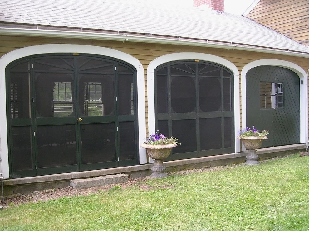 Curved screen doors for a barn extension by Butler Restorations LLC - Photo 3