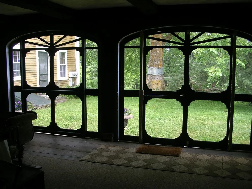 Curved screen doors for a barn extension by Butler Restorations LLC - Photo 2