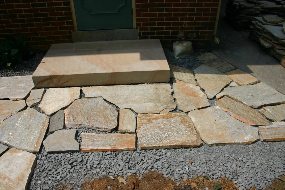 Natural Stone patio and walkway by Indian Run Landscaping II, LLC - Photo 13