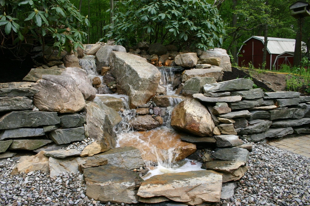 Pond-less waterfall by Indian Run Landscaping II, LLC - Photo 2