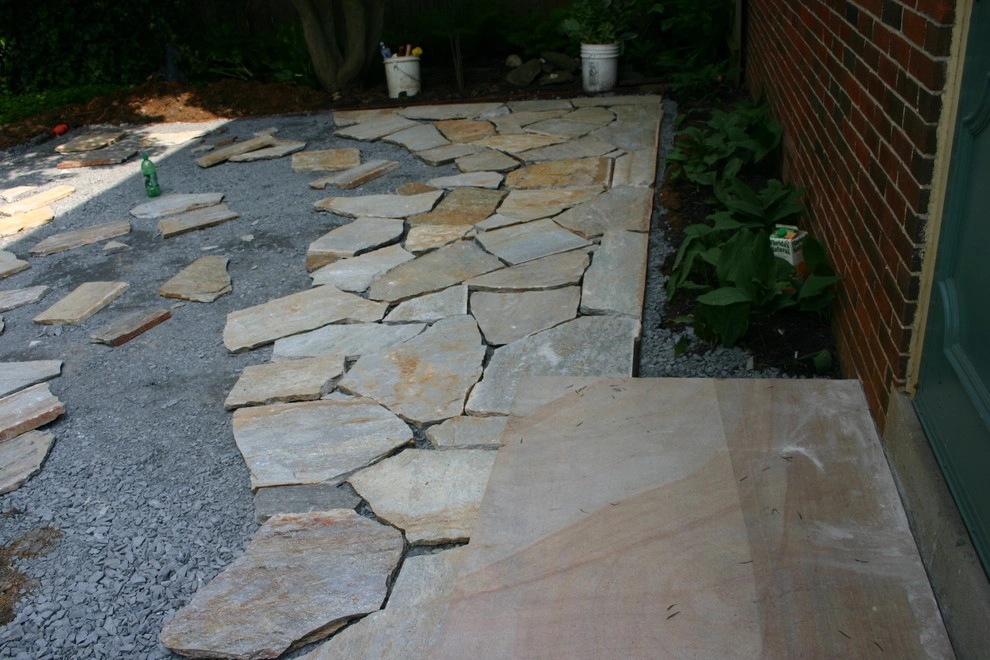 Natural Stone patio and walkway by Indian Run Landscaping II, LLC - Photo 4