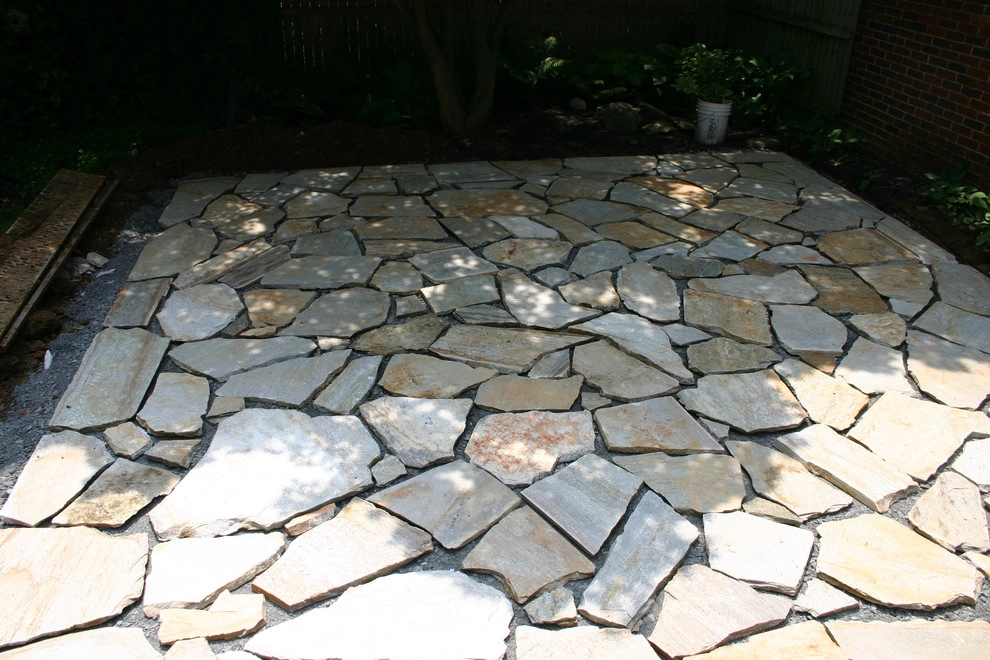Natural Stone patio and walkway by Indian Run Landscaping II, LLC - Photo 9