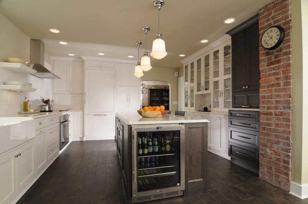 Framed Glass Doors in White by Signature Design & Cabinetry LLC - Photo 2