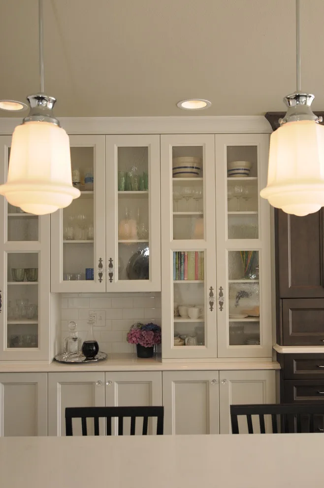 Framed Glass Doors in White by Signature Design & Cabinetry LLC - Photo 6