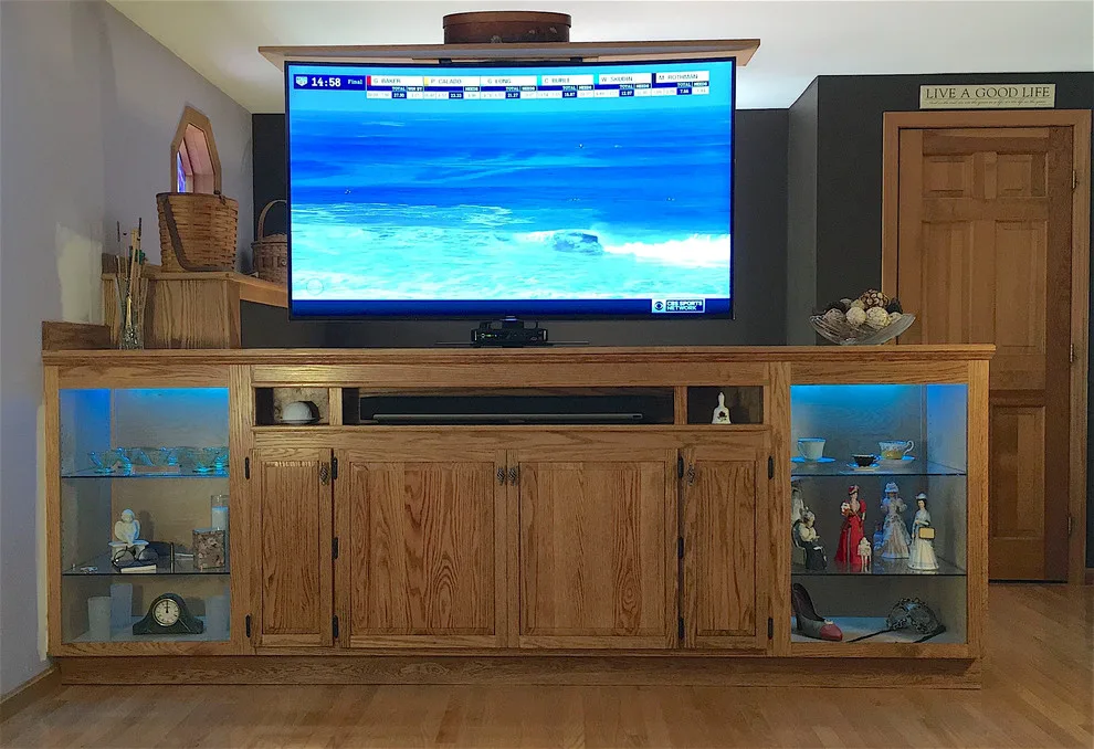 Bespoke cabinet for 3-D television by Butler Restorations LLC - Photo 2