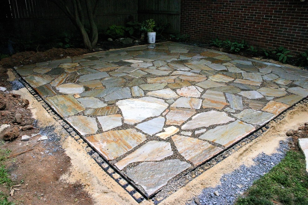 Natural Stone patio and walkway by Indian Run Landscaping II, LLC - Photo 11