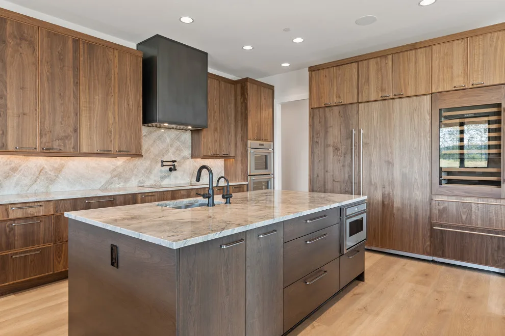 Wall-to-wall Walnut Slab by Signature Design & Cabinetry LLC - Photo 7