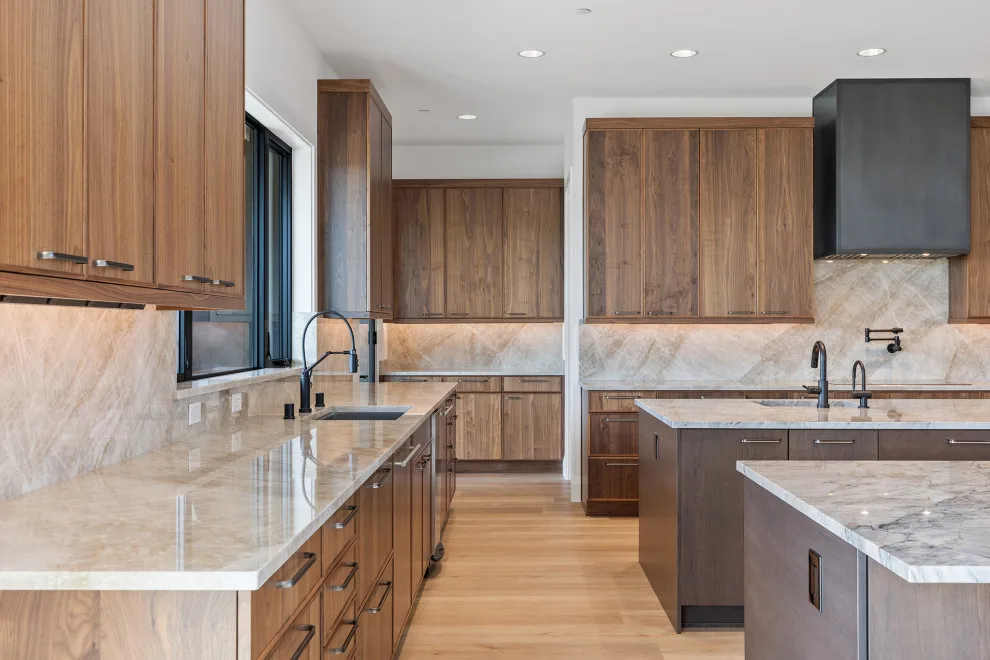 Wall-to-wall Walnut Slab by Signature Design & Cabinetry LLC - Photo 16